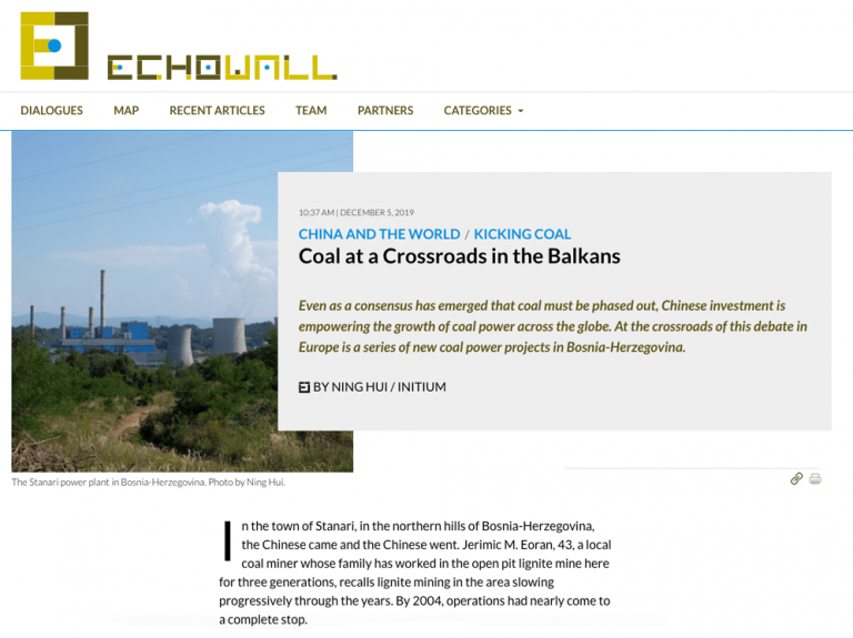Echo Wall: China’s Coal Conundrum: How Beijing is spreading a highly polluting model for growth